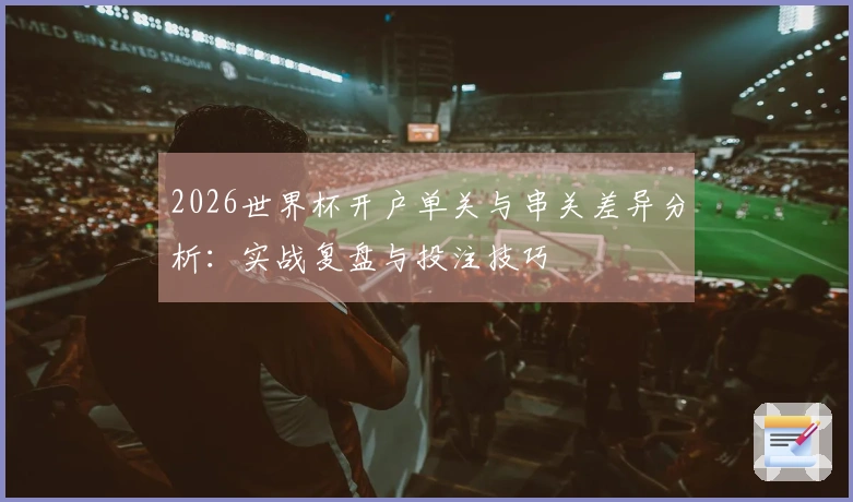 2026世界杯开户单关与串关差异分析：实战复盘与投注技巧